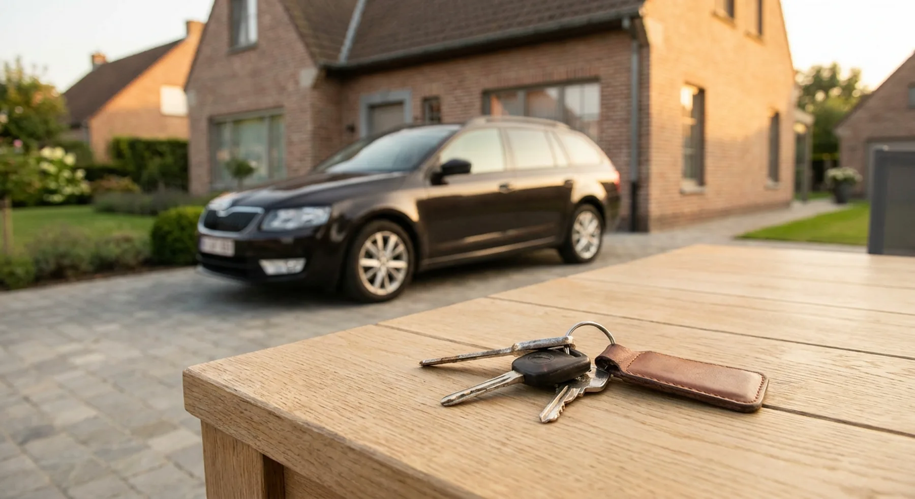 Autosleutels klaargelegd nadat de wagen werd teruggebracht