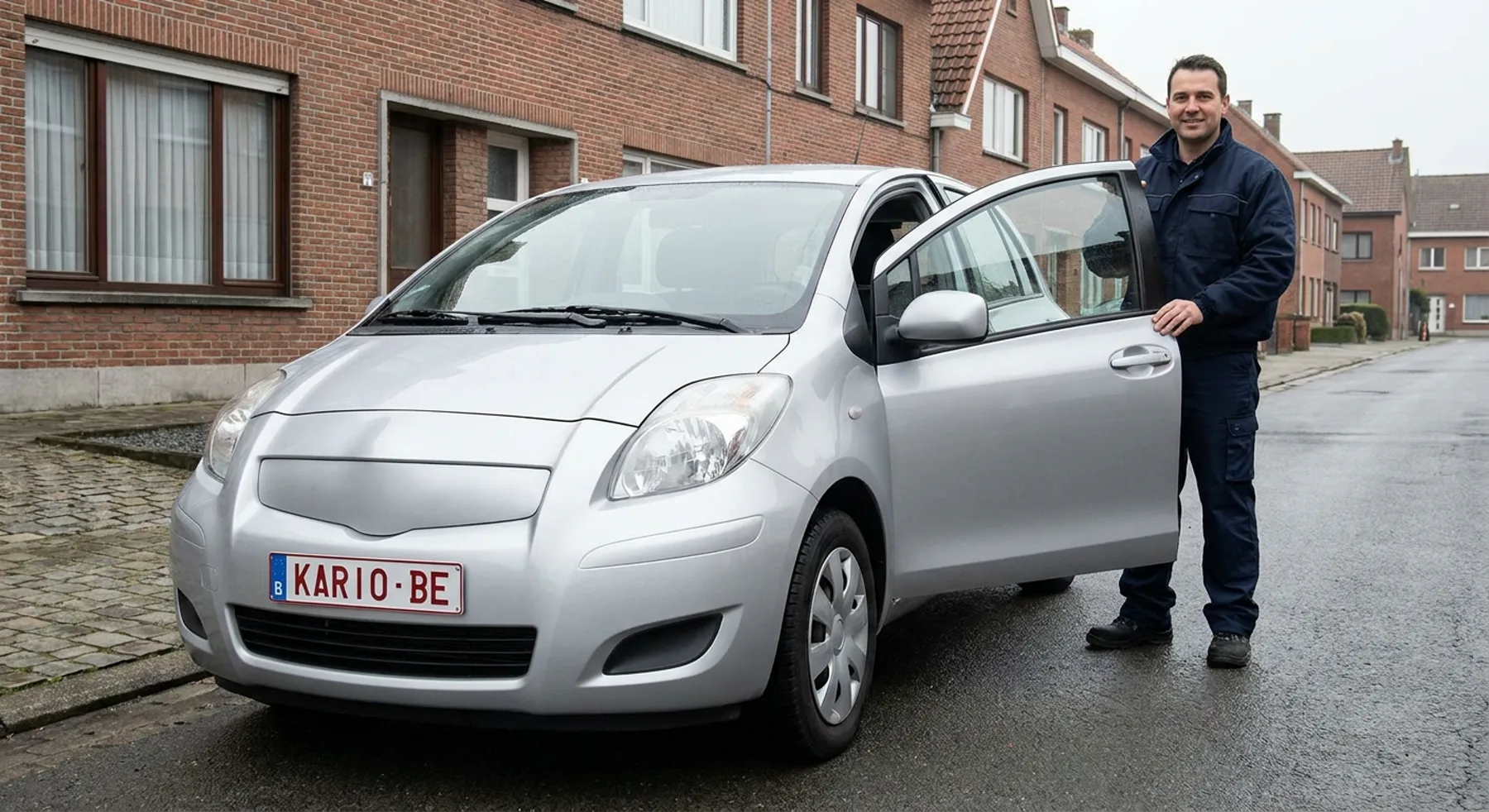 Auto laten keuren: een chauffeur staat klaar bij de wagen om hem naar het erkende keuringscentrum te brengen